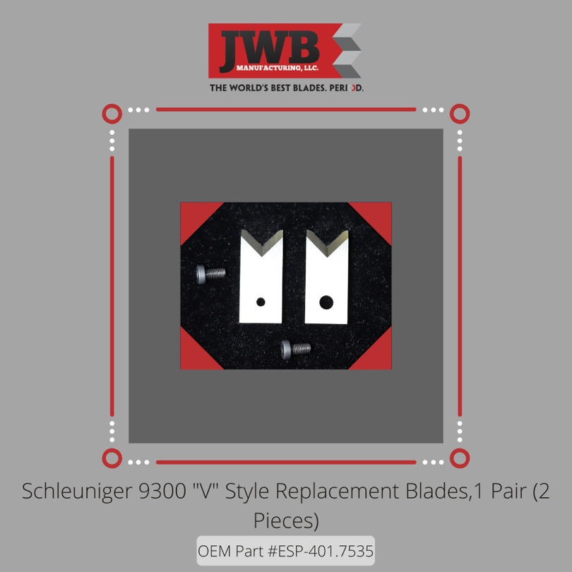 Purchase Today 🎉 Schleuniger ES 9300 Stripping blades are made to precision Standards from specially selected tool steel.

These blades are sold as a pair.

OEM Part #301.7058 or ESP-401.7535

Purchase Link:
bit.ly/9300strip
