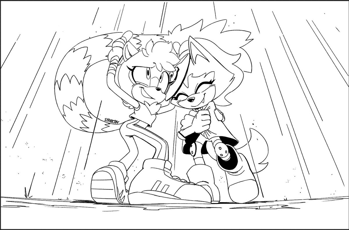 commission wip for the last day of pride <3 #sonicthehedgehog #tanglethelemur #whisperthewolf #whispangle