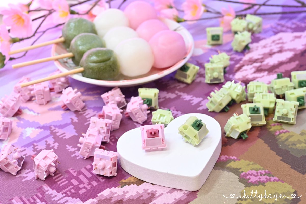 itscozykaye's tweet photo. Hanami Dango 🍡
#mechanicalkeyboard #keyboardswitches #HanamiDango https://t.co/qKkQejuSw2