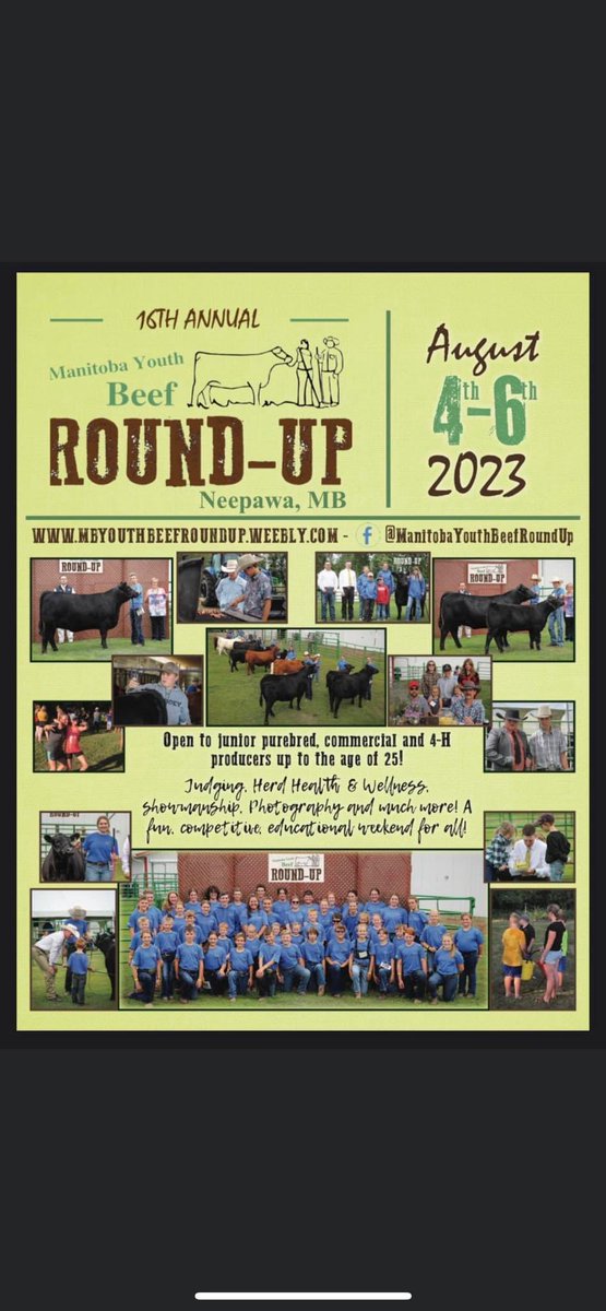 Entry deadline July 1.  An educational fun weekend for junior livestock producers.