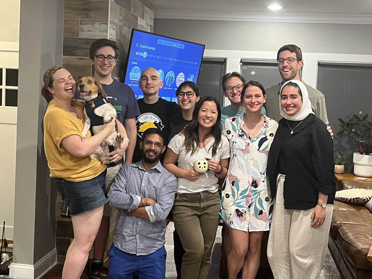 Just some future (and current!) dog-tors at the Tyo lab hangout tonight! #GradSchool #postdoc #LabCommunity #WinstonTheBeagle #WhatsTheBestBerry