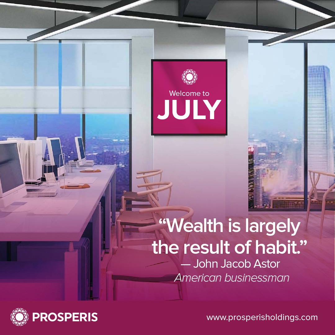 ProsperisNG's tweet photo. This month take actions that support wealth creation. 

Happy new month! 

#ProsperisHoldings #July 
#newmonthchallenge https://t.co/wNsNgQqUqJ