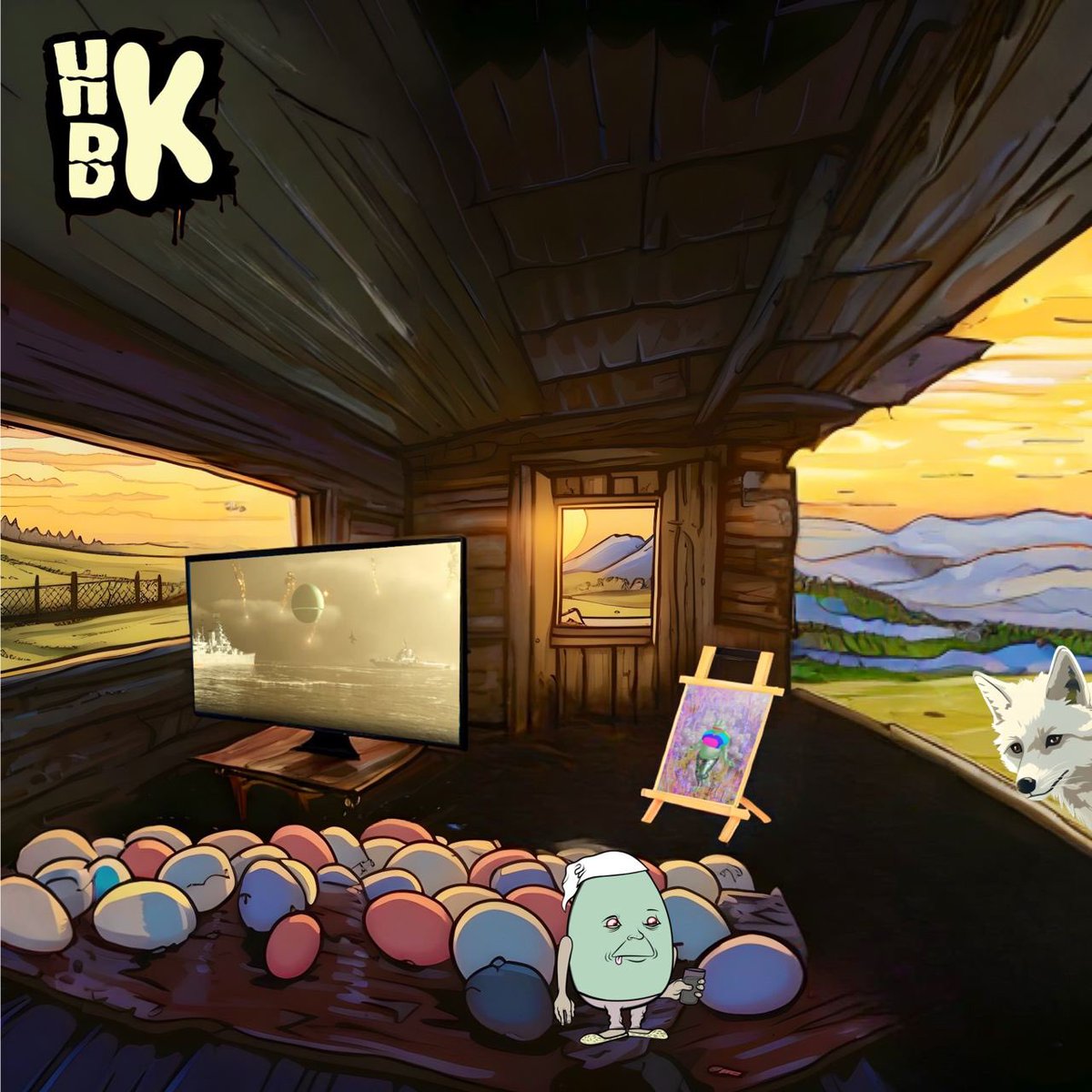 OrdKekleberry's tweet photo. GM

Selling Bitcoin to Blackrock? That's like entrusting a fox to guard your hen house. Remember, they've perfected the art of #FailbyDesign! Don't be their next masterpiece. 🤓

Meanwhile, @okytomo1 &amp; @marcotic12 pieces adorning an #HBK hen house, still hen-less mind you.👇 https://t.co/7CyjpDGmKo