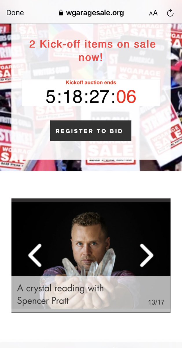 jphillmadeit's tweet photo. Spencer Pratt’s crystal reading for strike fundraising is a lesson on how we can all bring our skills to this table and I’m thrilled https://t.co/Sv8tT5h76h