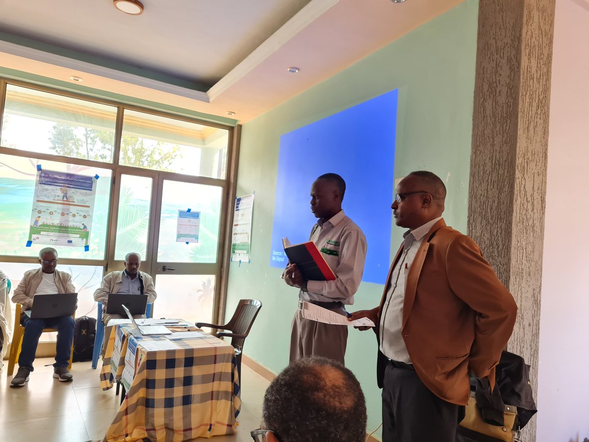 blaiseamony's tweet photo. The Climate Smart WATer Mgt & Sustainable Devt for Fd and Agric in North and East Africa (WATDEV) BMPs dissemination and awareness meeting at Merawi- North, Mecha- Bahir Dar- Ethiopia. Opening remarks by partners #CIHEAM BARI, #WLRC and #ASARECA with support from #EU and #AICS. https://t.co/8V3G4QV63f