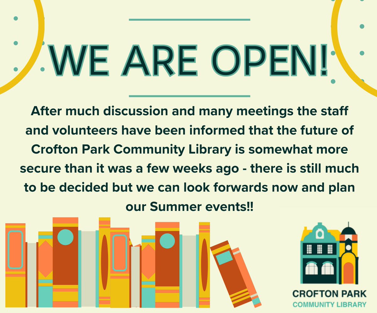 LibrarySE4's tweet image. We Are Open!
For more information buff.ly/3XG45Mf
#communitylibrary #SE4