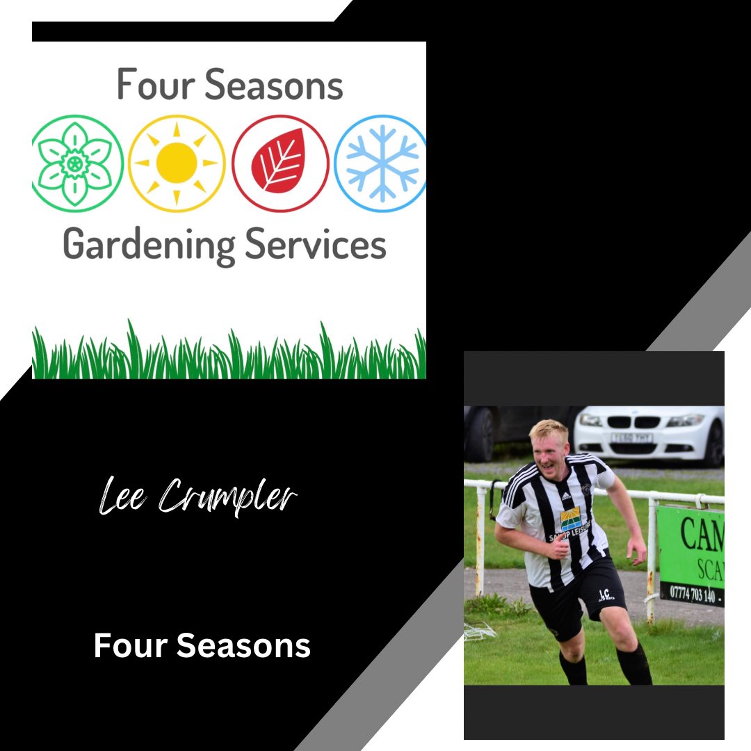 ⁦<a href="/LeeCrumpler5/">Lee Crumpler</a>⁩ is next up. Big thanks to Four Seasons Gardening Services for sponsoring Lee. Lee won clubman of the year for the 2022/23 season and the work that he puts in on and off the pitch is one reason as to why the club achieves so much success.