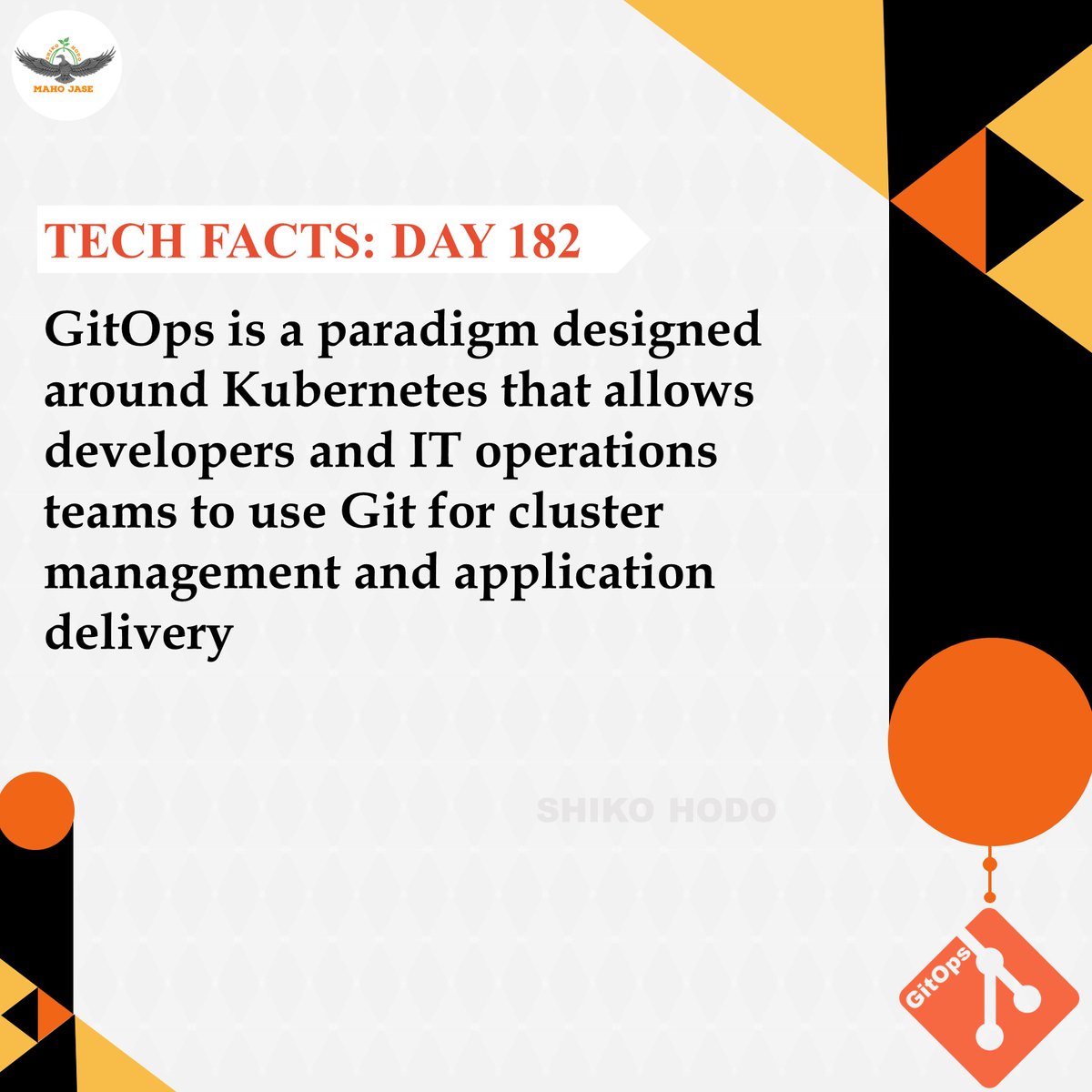 mahojase's tweet photo. Tech Facts: Day 182

#gitops #devops #github #gitlab #technology #software #cloudcomputing #zerotouch #devopsbootcamplive #coding #programming #microtica #codinglife #peoplewhocode #codingisfun #microservices #programmerrepublic #opensource #cloudcontrolappz #dailytechfacts #Mjit https://t.co/gggs1ohe3i