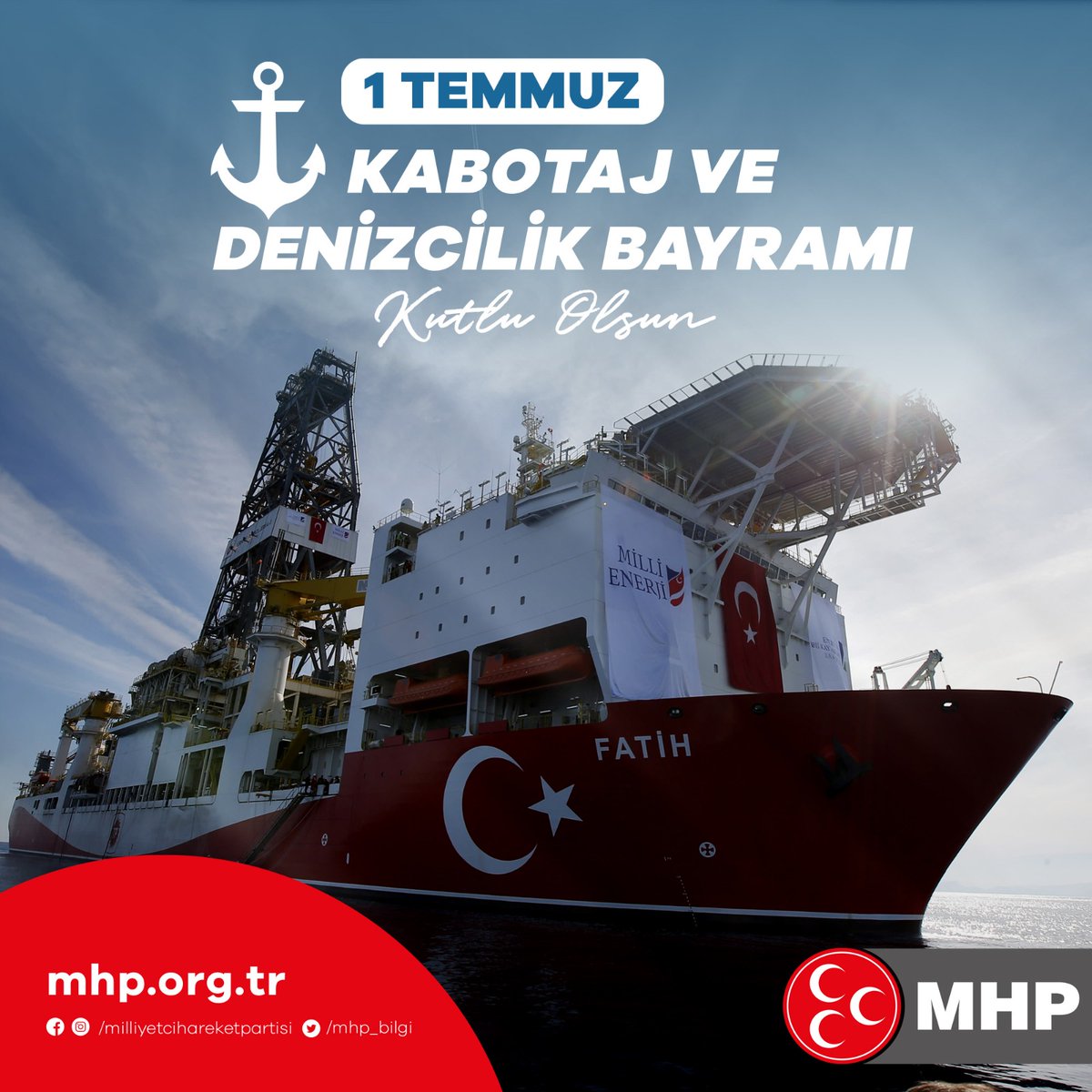 MHP_Bilgi's tweet photo. 1 Temmuz Kabotaj Ve Denizcilik Bayramı Kutlu Olsun https://t.co/7HUHaRTnR0