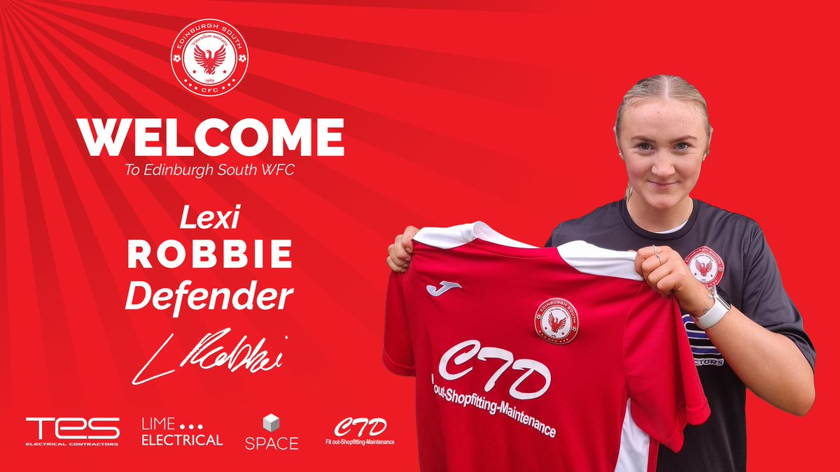 escfcladies's tweet photo. 🆕✍🏻 We are delighted to announce the signing of Lexi Robbie for season 2023/2024. Lexi previously played for Spartans Under 18s National Academy Team.  

To sponsor @LexiRobbie22, please get in touch via socials!

 #FullPlayerPathway #EdinburghSouth 🔴⚪️ https://t.co/xCotGnAGDQ