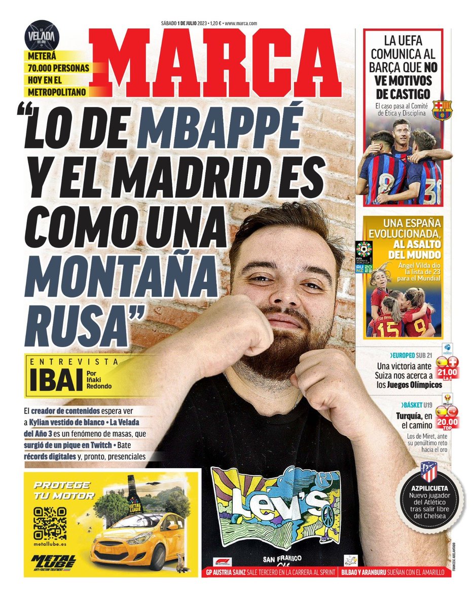 Hoy se celebra el evento más grande e importante del año que tendrá Españita en sus tierras.

🔎 Os dejo la lupa para buscarlo en la portada.