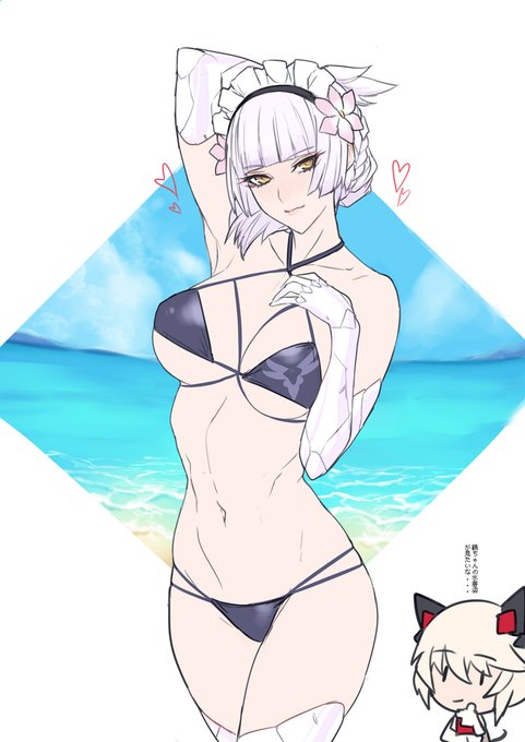 鶴ちゃん水着ラクガキ 