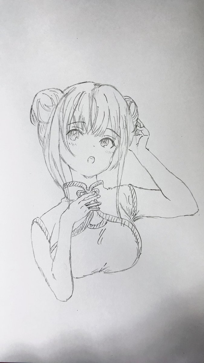 suzuk_2005's tweet photo. お隣の天使様描いてみた！ https://t.co/c0IGnEiZ6e