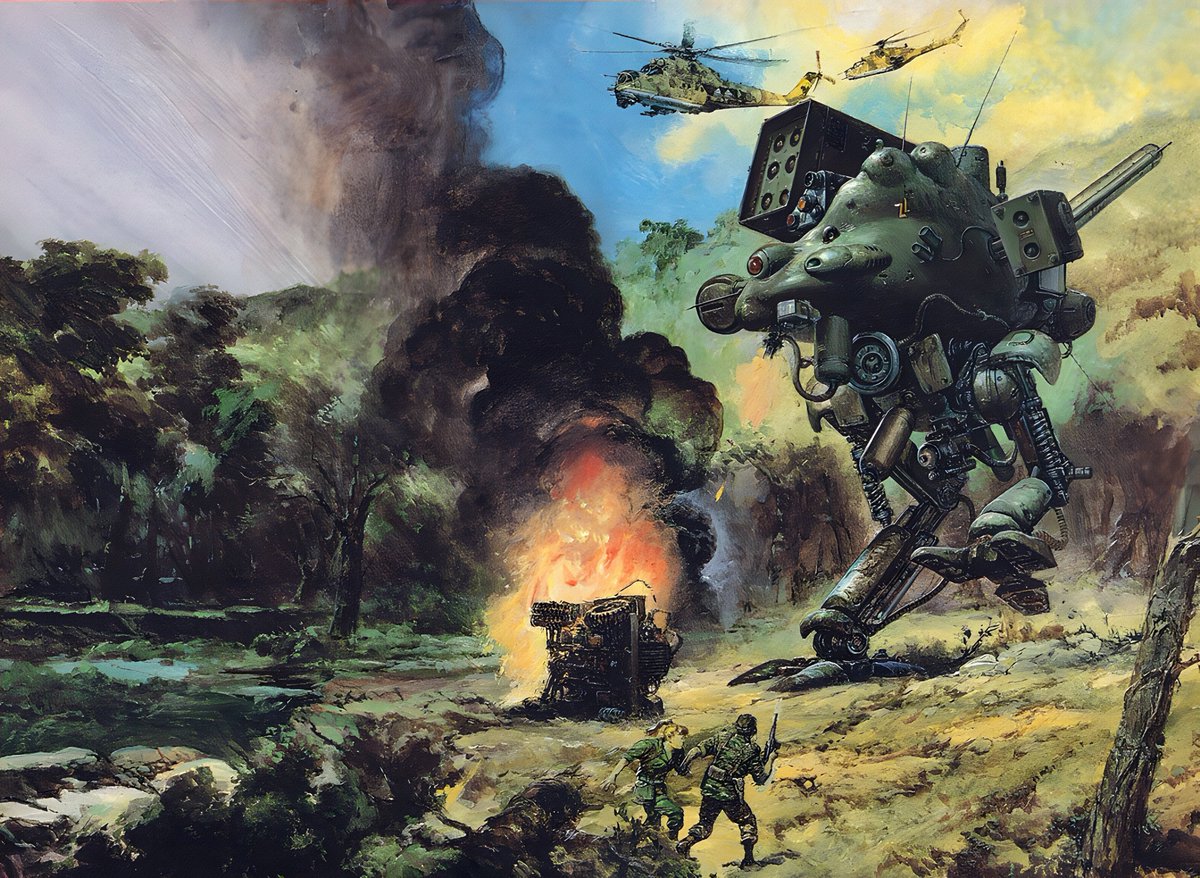 The artwork of #MetalGear 2: Solid Snake by Yoshiyuki Takani used