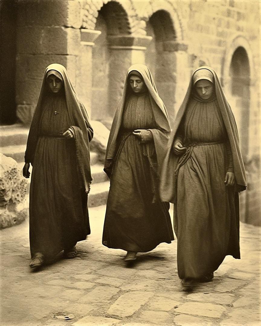 Armenian nuns, Ottoman Empire, 1913.
