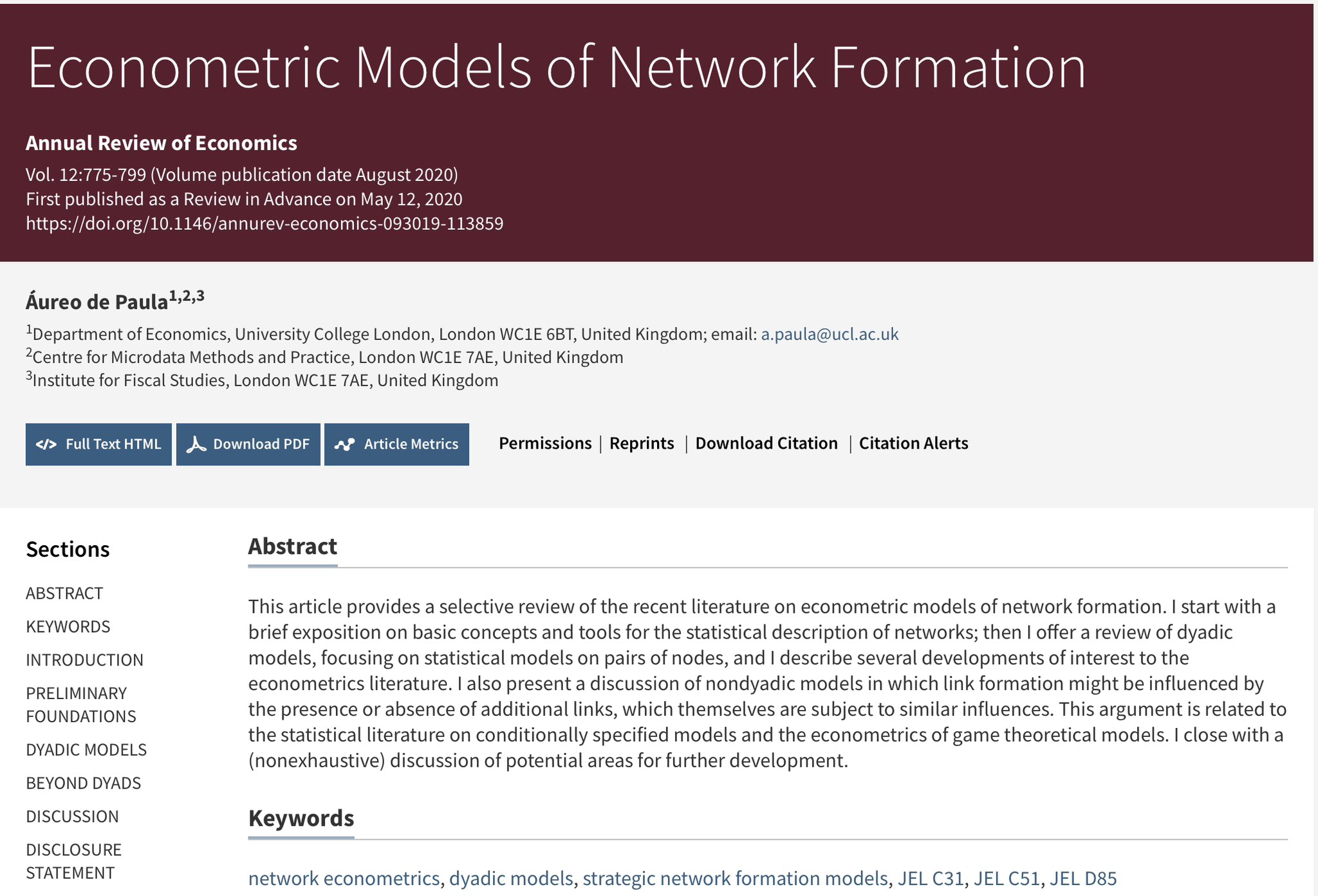 Giuseppe Cavaliere on X: Happy Saturday #EconTwitter! Interested in the  #Econometrics of 𝗡𝗲𝘁𝘄𝗼𝗿𝗸𝘀? Don't miss this insightful survey by  @PaulaAureo, covering the essentials as well as links to game theory-based  econometrics. Teases