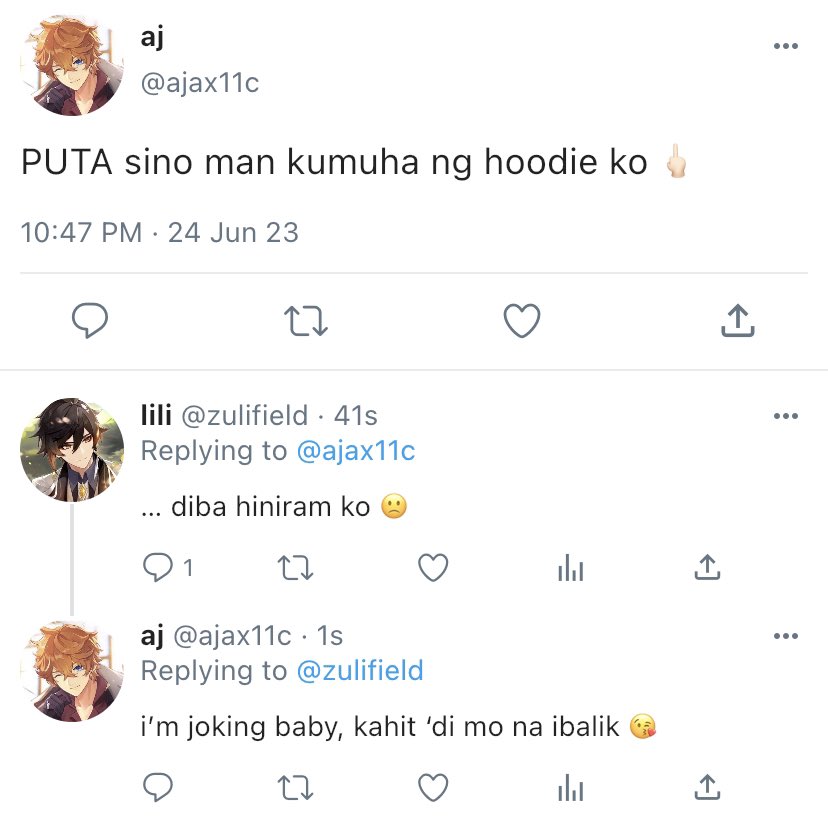 tartalified's tweet photo. seasons
— a filo #tartali filo socmed au

long-time friends ajax and zhongli are used to being sweet with each other… too sweet. others find it unusual but they say it’s just how they are.

they’re just friends who do things lovers do, what’s wrong with that? https://t.co/HziZ9Hkrti