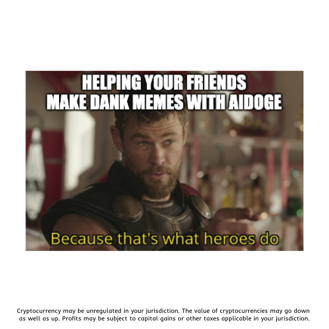 aidogecrypto on X: Friends don't let friends create boring memes! 😎 Help  your buddies level up their meme game with #AiDoge's AI-driven meme  generator Join the #AiDogeArmy today! 🔥👉  #Web3  #CryptoCommunity