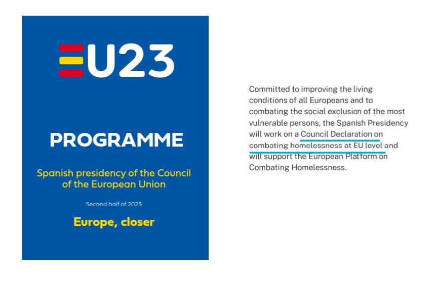 Programme of Spanish EU Presidency is out @eu2023es.

Includes Council Declaration on #homelessness. 

Very welcome initiative! 

spanish-presidency.consilium.europa.eu/media/e4ujaagg…