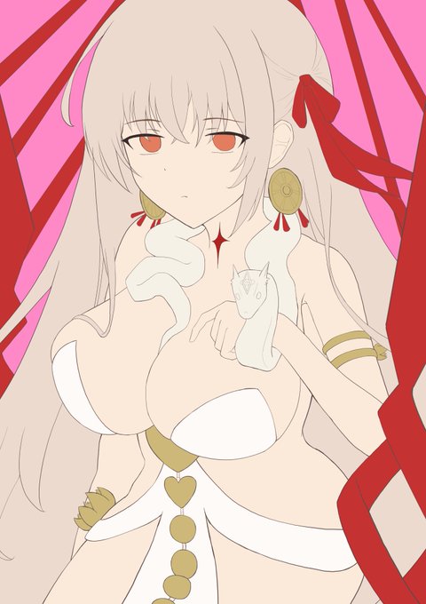 今描いているドゥルガーのWIP
同人誌作業の隙間時間に塗っていきます 