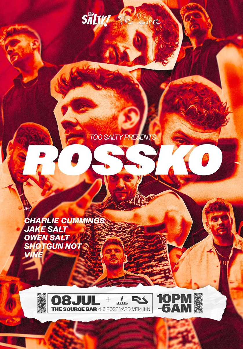 ONE WEEK TO GO Absolutely buzzing to get back in the booth and sling some basslines abaaaat Can’t wait to see @manlikerossko send it in @sourcemaidstone Tickets 🎫 ra.co/events/1707113…