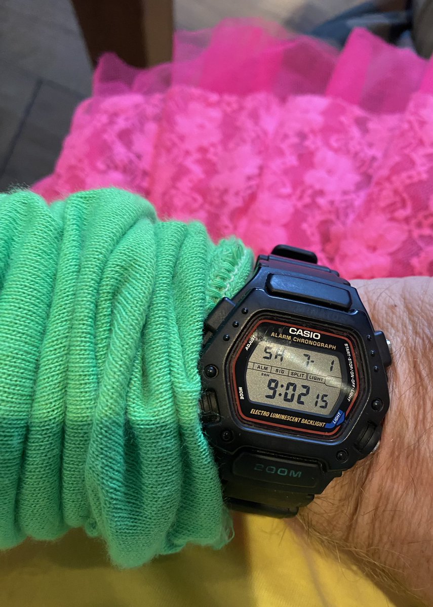 This Casio watch will self destruct in the next 10secs… the big question is will I accept the impossible mission at the 80’s festival #letsrock
