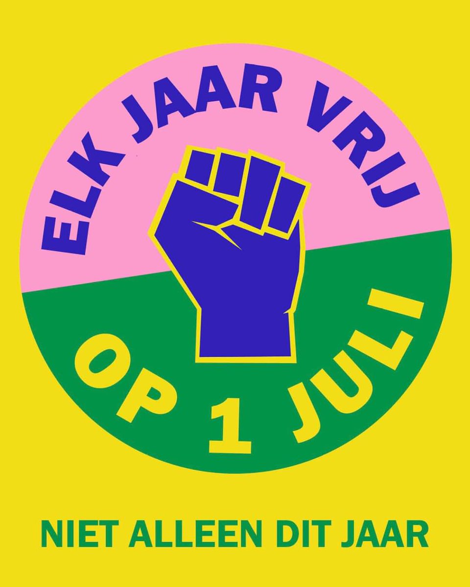 Vandaag is het #ketikoti, de jaarlijkse herdenking en viering van de afschaffing van de slavernij. 150 jaar na de afschaffing van de slavernij is 1 juli nog steeds geen erkende nationale vrije dag. Dat moet anders vinden wij.