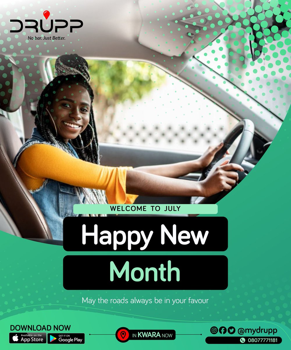 Mydrupp's tweet photo. As we stand at the crossroads of the year's first half, It is our wish that success and prosperity will be with you all through the year. Happy new month from all of us at @Mydrupp

#newmonth #July1st #July2023 https://t.co/RKF69kbshh