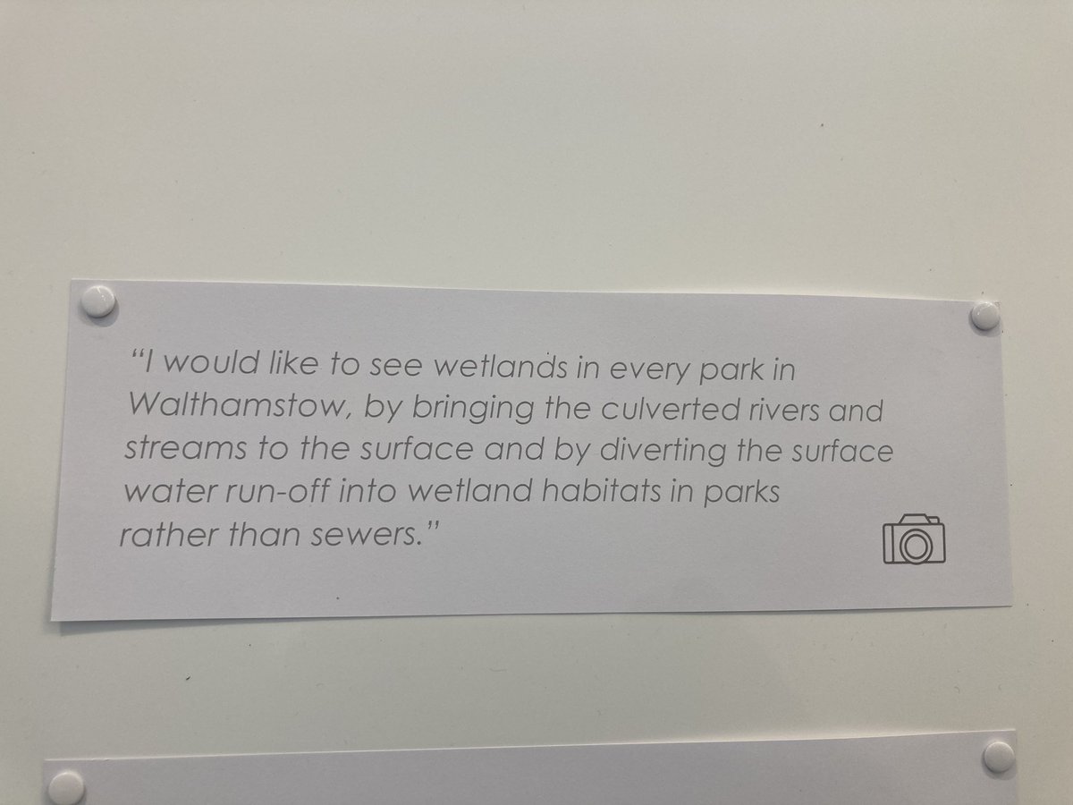 Worth checking out this exhibition. Imagine how we could make #Walthamstow even better - and wilder. This was one of my favourite ideas. @Labourstone #wetlands