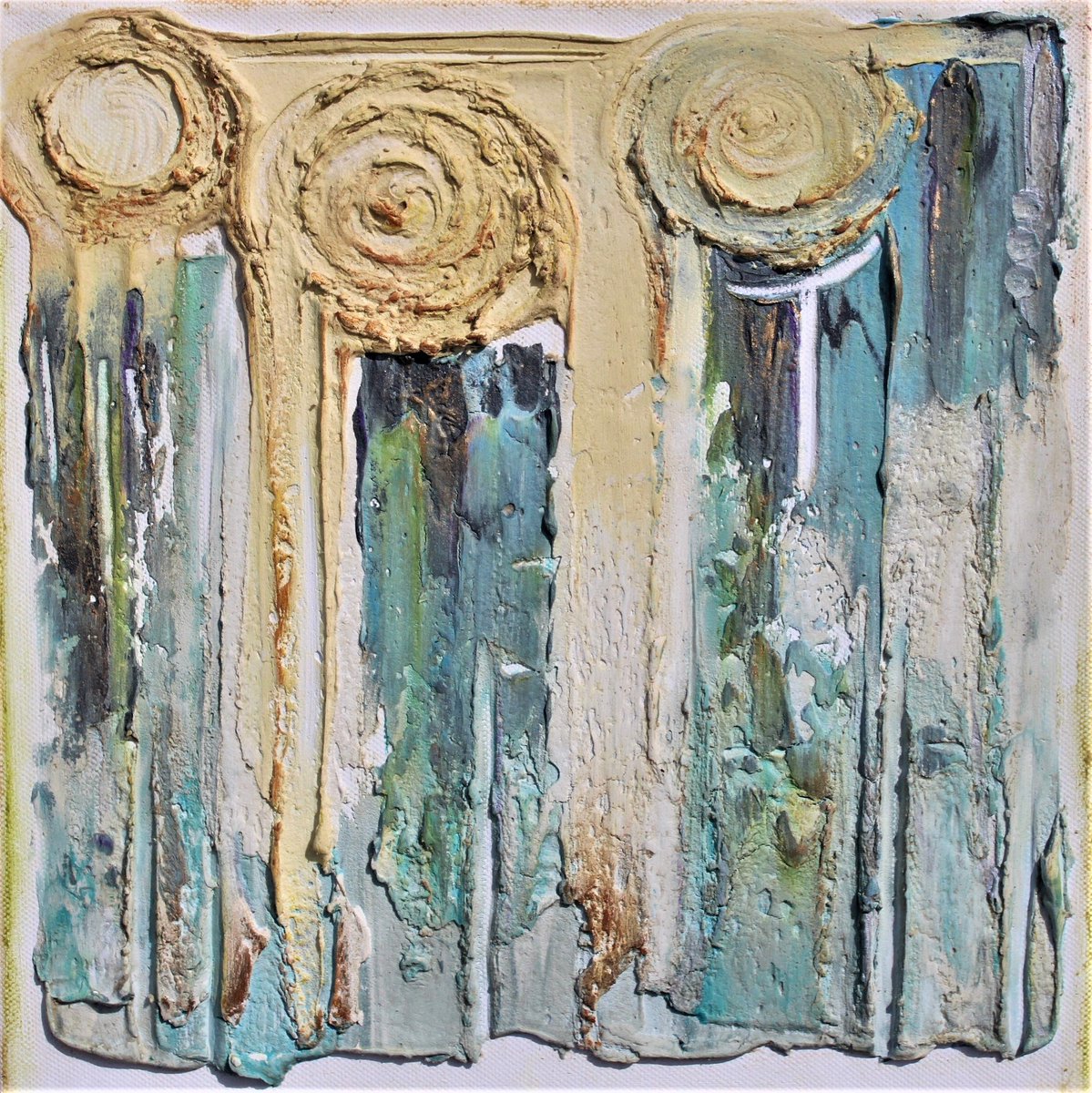 WHAT'S THE ARTIST TALKING ABOUT?  

Picture does not convey how great it is up close: the relief of brushstrokes, texture, smell and bodily feeling of the energy of the painting, reincarnated from the artist through a masterpiece up close... the physical experience just consumes