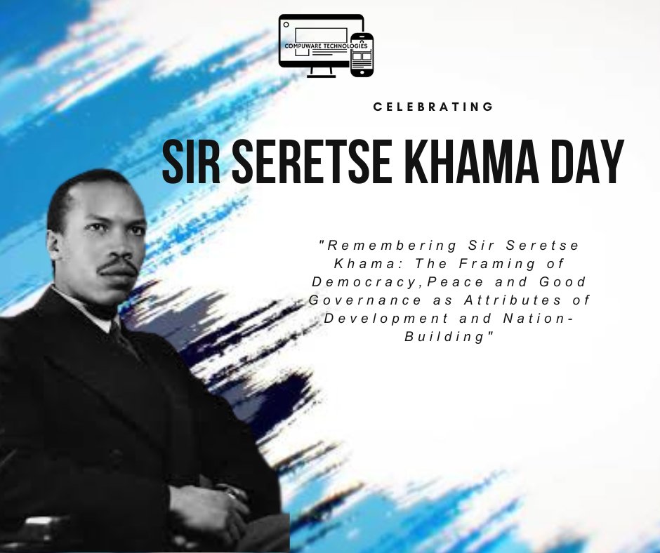 CompuwareIT's tweet image. Remembering Sir Seretse Khama: A Visionary Leader and Advocate for Equality
#youritsolutions
#compuwaretechnologies
#advancingtechnologyinbotswana