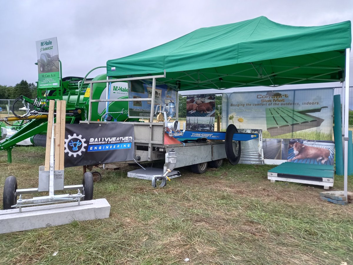 Tradestand ready to go at today's Omagh show, call in and view some of Ballyheather Engineering's Products. This year we are sharing a stand with 1 of our dealers Comfort Slat mats-Stephen Cluff.