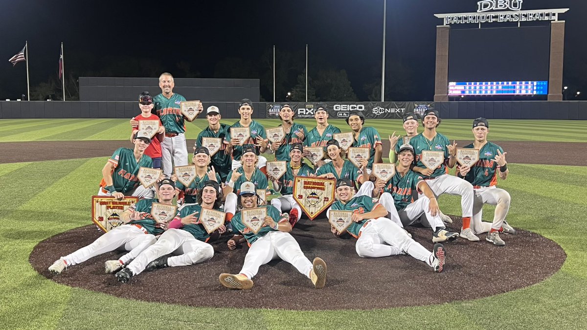 JHSDragonsBsbl's tweet photo. Congratulations to Team Florida on winning the High School Baseball National Championship over California 3-0. We had 2 Dragons that were able to contribute and have one hell of an experience this week. Congrats to @MalloCameron and @MikeyMarroquin!! #dragons @813Preps https://t.co/o9cmG3YcoC