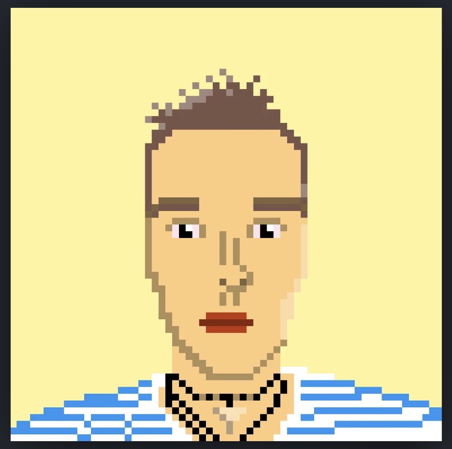 theHome113's tweet photo. I have known @jpegned for a very long time. My one of the earliest holders. 

He lives far to the west. And he also has his own funny project @pixelharrddys https://t.co/bWIbQz4rYR