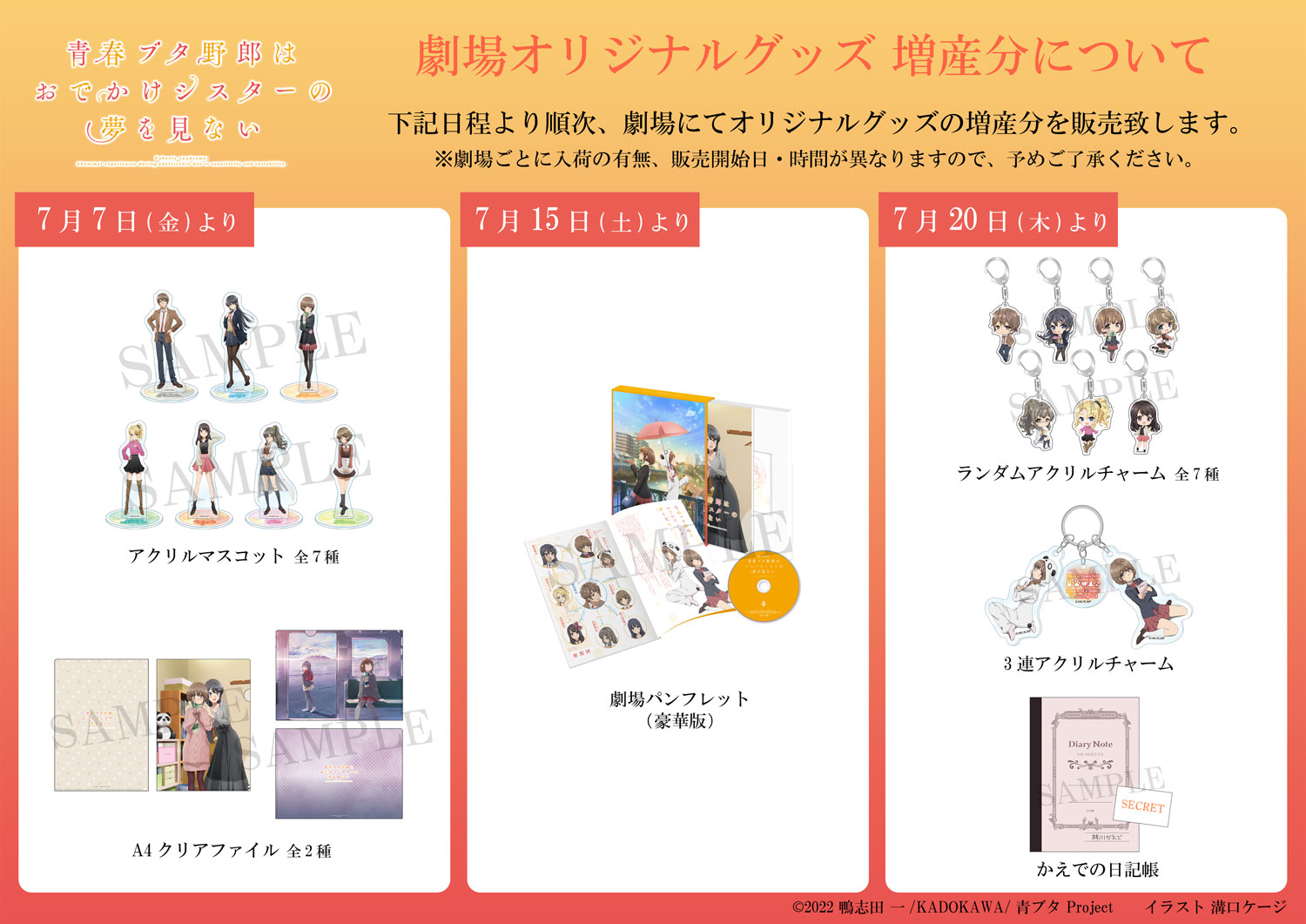 青春ブタ野郎 青ブタ 劇場版 映画館グッズ セット 青春ブタ野郎 青ブタ 劇場版 映画館グッズ セット