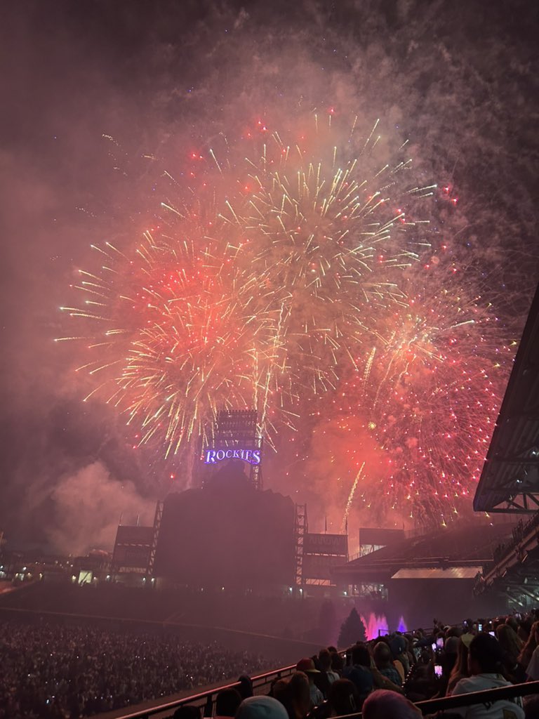As I said. Epic fireworks. Every single year. #CoorsField