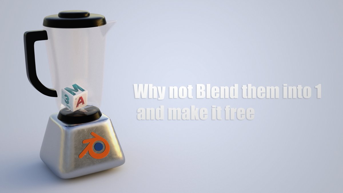When a Blender does a better job than the expensive competition  #Blender #3d #3dsmax #Maya #Autodesk