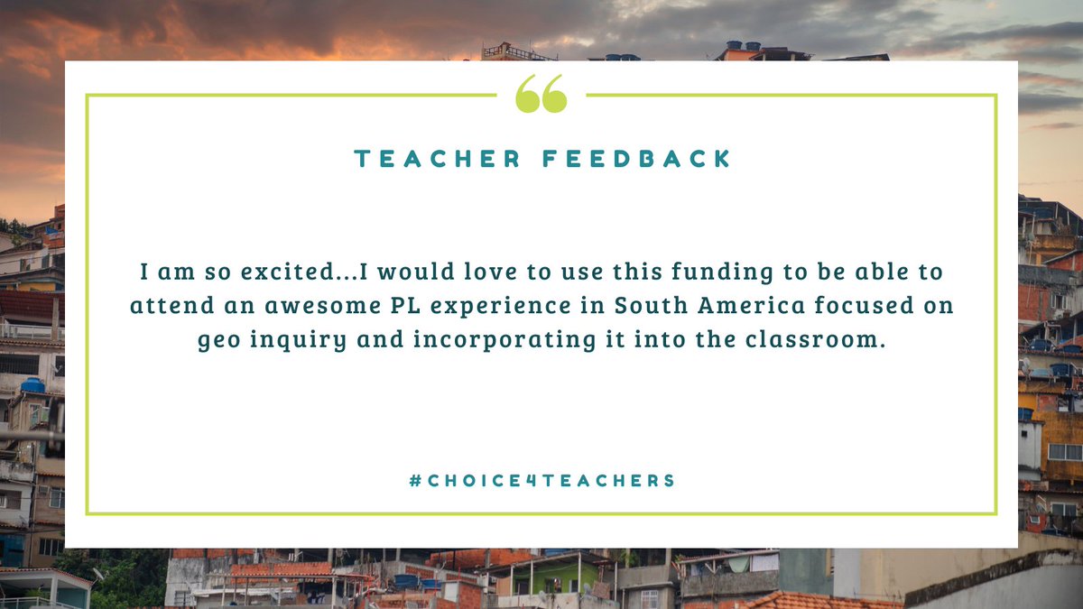 CHOICE teachers are encouraged to go where the knowledge and resources are, even if that is outside of Virginia or even outside the U.S. #choice4teachers