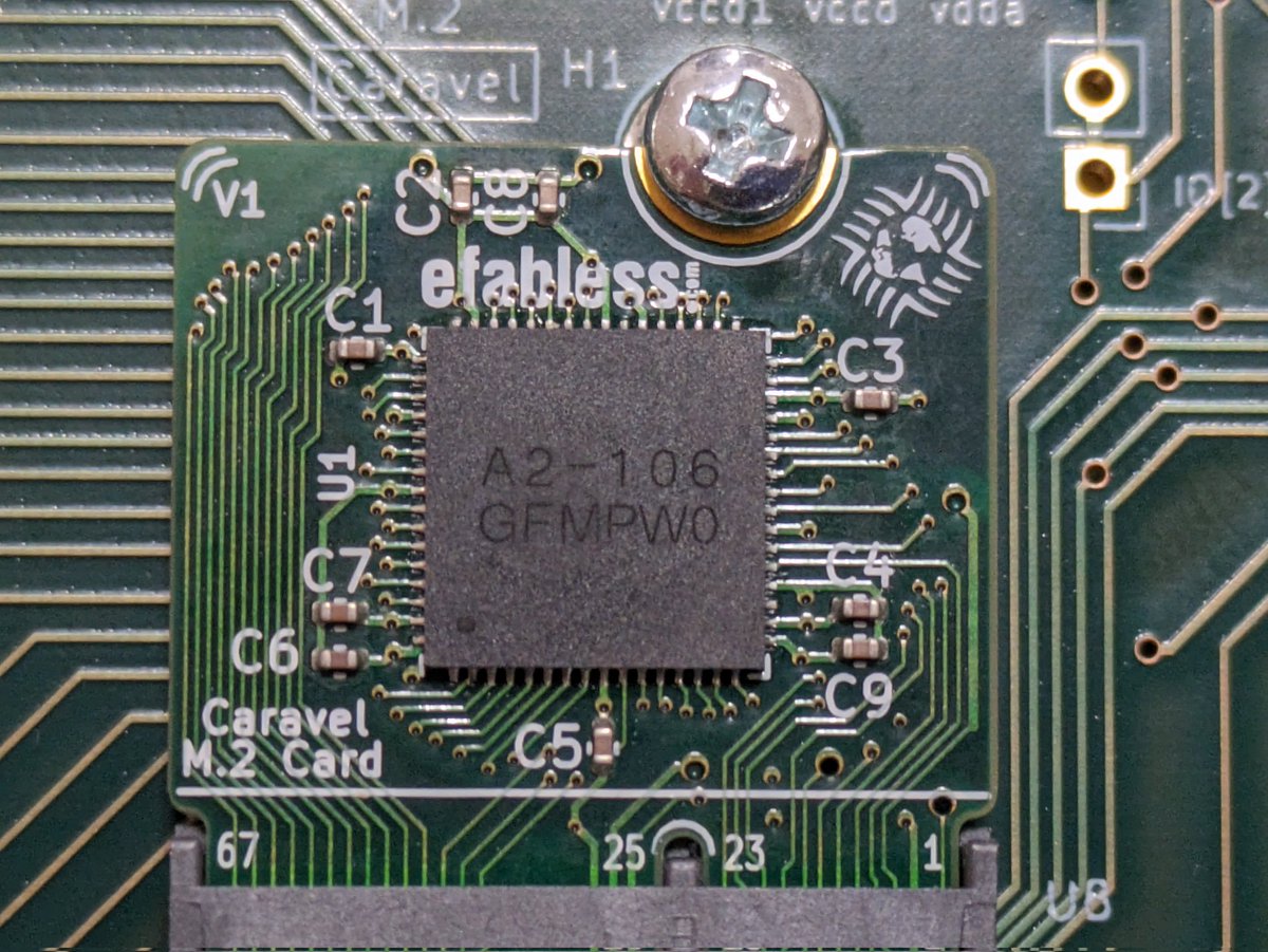 Cra2yPierr0t's tweet photo. GlobalFoundries 180nmの自作8bit CPUが届きました!
GlobalFoundries 180nm 8-bit CPU has arrived !
#efabless #OpenMPW https://t.co/bMEMa7o9dT