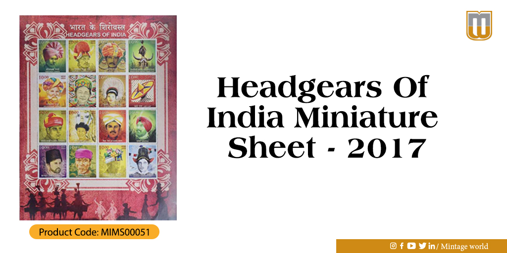 MintageWorld's tweet photo. #India is well known for myriad #cultures and #traditions. One of the distinct features of a culture is the #headgear the people wear.
#IndiaPost issued stamps and #Miniaturesheet on Indian headgear in 2017
Click to Buy: https://t.co/Z5ayh0Zb2S
#mintageworld #stamps #philately https://t.co/9Xi3drJwUK