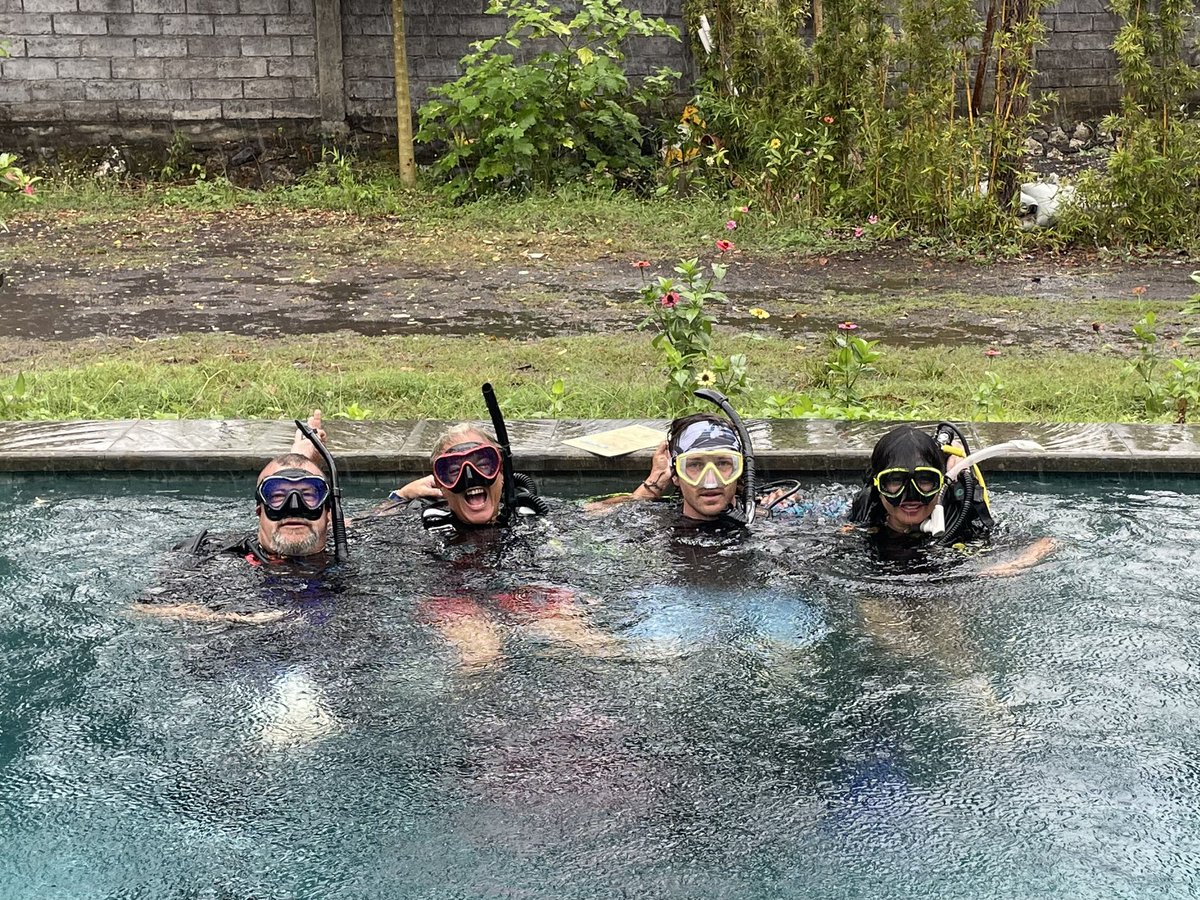 CrystalDivers's tweet photo. Rain has no power over our passion for diving! ☔️💦 Nothing stops us to learn more. Do like us, don't let the weather slow you down, explore the oceans with determination! 🌊🤿 

#DiveUnderTheRain #WaterPassion #NothingStopsUs #Bali #صباح_الخير #padi #divemaster #RainDay https://t.co/X3abIW0lkF