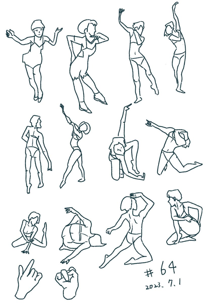 #64
おはようございます。仕事ではございますが、今日もウォーミングアップから。
最近、シンプルな線はダイナミックさにも転用できるのでは...？と思い描いてます。
#ジェスドロ https://t.co/hIODAFXUIX