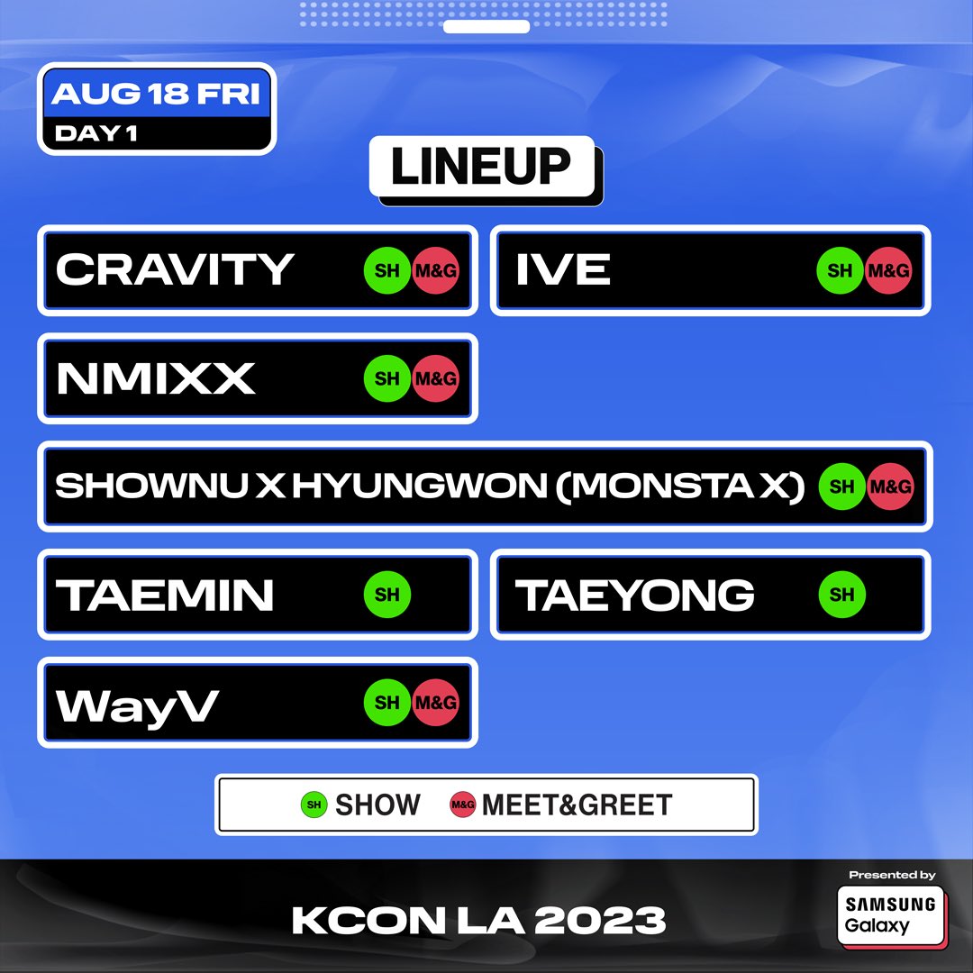 ticket_zip's tweet image. KCON2023 8/13 DAY1

premium ticketフロア席 代行致します。 #KCONLA2023 #NCT127 #NCT #TAEYONG #태용 #WAYV #TEN #텐 #IVE #CRAVITY #NMIXX #SHINee #TAEMIN #태민 #MONSTAX  #겨우 #형원

⬇️お問い合わせはこちら⬇️
open.kakao.com/o/swLC7F3e
