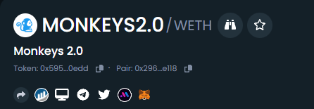 monkeystwozero's tweet photo. DexTools updated!

https://t.co/92cUzj6tqo

#ETH #PEPE2 #MONKEYS2 #ELONMONKEYS https://t.co/QR2LXtA9PQ