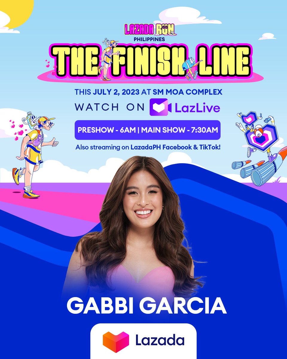 LazadaPH's tweet photo. Here’s #LazBeautyPH bestie Gabbi Garcia reminding you to wear your sunscreen for #LazadaRunPH 💙

📍 July 2, 2023 | SM MOA Complex
You can also watch from home on LazLive via the #LazadaPH app 👉 https://t.co/9i4D1ZiHVv

#LazadaRun #AddFitnessToLife https://t.co/YzOXNlNLl9