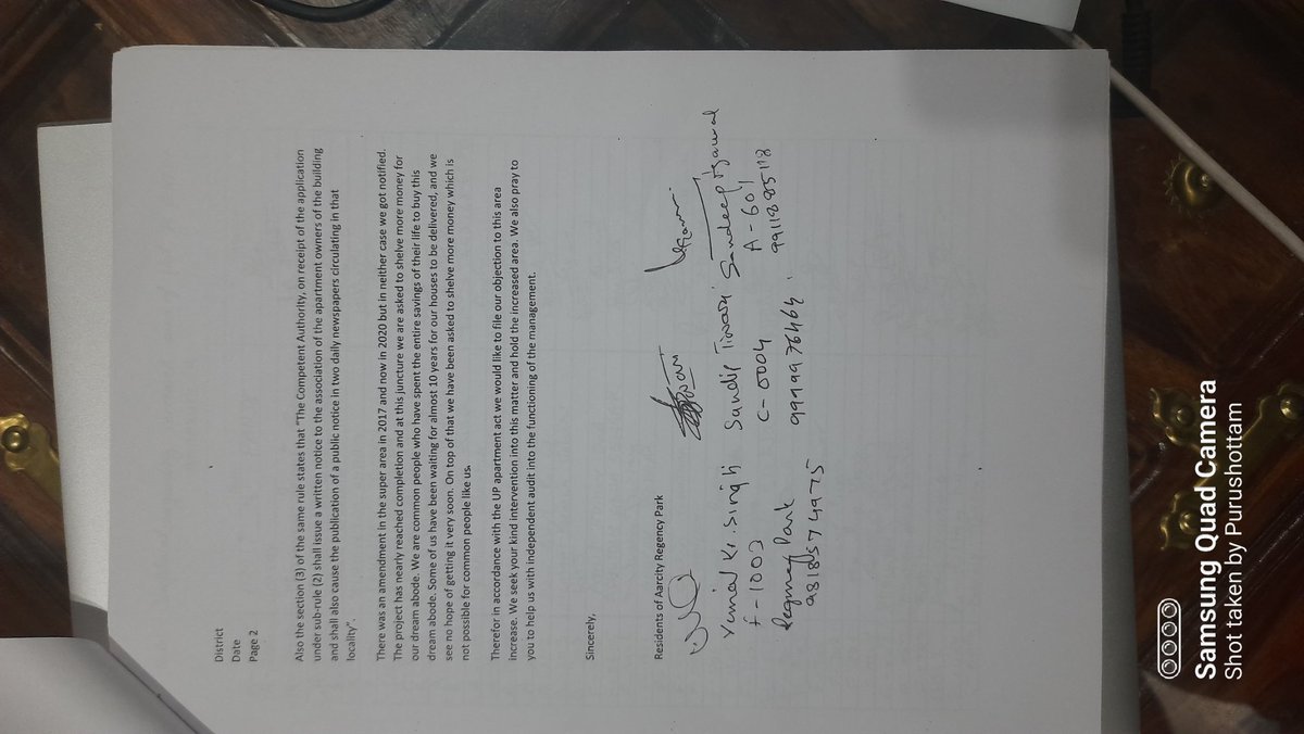 Puru81's tweet photo. @Pundir_Anuj @CP_Noida @CeoNoida @dgpup @CMOfficeUP @myogiadityanath @noidapolice We have raised request for arbitrarily increasing area in #Aarcity by 10% to @OfficialGNIDA & @dmgbnagar. But no response has been received yet. #Cheating #KabHogiRegistry #KabMilegaApnaGhar https://t.co/j0IWQOy407