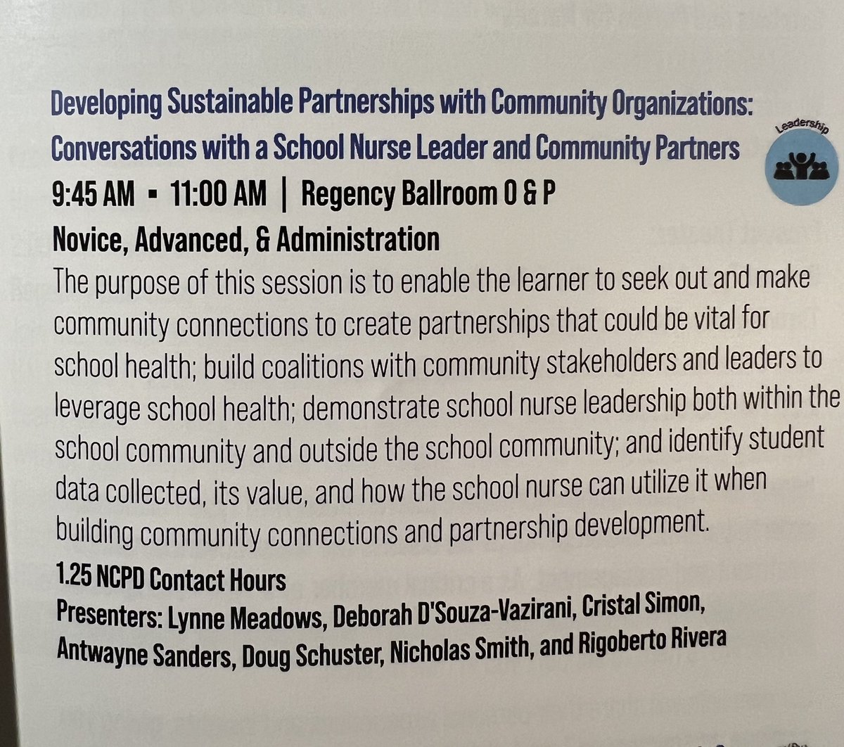 L Meadows (@meadowslfcs) on Twitter photo Excited to present today at the NASN Conference with amazing colleagues and partners! Thank you for helping me share why it’s so important for school nurses to leverage partnerships! You Rock! <a href="/CristalSimon2/">Cristal Simon</a> <a href="/fcsnurses/">DHS-FCS</a> @asanders_PES <a href="/schoolnurses/">NASN, Inc.</a> #NASN2023 2023 <a href="/FultonCoSchools/">FultonCountySchools</a> Excited to present today at the NASN Conference with amazing colleagues and partners! Thank you for helping me share why it’s so important for school nurses to leverage partnerships! You Rock! <a href="/CristalSimon2/">Cristal Simon</a> <a href="/fcsnurses/">DHS-FCS</a> @asanders_PES <a href="/schoolnurses/">NASN, Inc.</a> #NASN2023 2023 <a href="/FultonCoSchools/">FultonCountySchools</a>