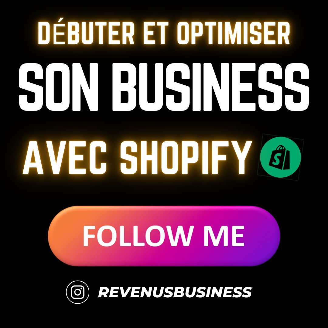 REVENUSBUSINESS's tweet photo. 📣 Nouvel article de blog 📣

✨ Démarrer votre entreprise avec Shopify ✨

Chers amis entrepreneurs,

Je suis ravi de partager avec vous mon dernier article de blog qui vous guidera étape par étape pour démarrer votre propre entreprise avec Shopify. Que vous soyez un passionné de la vente en ligne ou un nouvel entrepreneur ambitieux, ce guide est fait pour vous !

Dans cet article, vous découvrirez les astuces et les conseils essentiels pour :

🔹 Créer votre boutique en ligne attrayante et conviviale
🔹 Sélectionner les produits gagnants et rentables
🔹 Gérer efficacement votre inventaire et vos commandes
🔹 Optimiser votre site pour les moteurs de recherche
🔹 Mettre en place des stratégies de marketing efficaces
🔹 Maximiser vos ventes et fidéliser vos clients

Avec Shopify, vous avez accès à une plateforme puissante et conviviale qui facilite la création et la gestion de votre entreprise en ligne. Que vous souhaitiez vendre des produits physiques ou numériques, Shopify vous offre tous les outils nécessaires pour réussir.

Alors n'attendez plus ! Cliquez sur le lien dans ma bio pour lire l'article complet et commencer votre aventure entrepreneuriale dès aujourd'hui.

🌟 https://t.co/7pmfqvI3NZ 🌟

#Shopify #Entrepreneuriat #Ecommerce #BoutiqueEnLigne #BusinessEnLigne #MarketingDigital #VenteEnLigne #Stratégie #Conseils #Succès #Inspiration #Entrepreneur #DébuterSonBusiness #PlateformeEcommerce #Réussite #BusinessOwner #OnlineBusiness #Blog #ArticleDeBlog #Guide #Astuces #CommerceÉlectronique #VendreEnLigne #InstagramPost #PassionDesAffaires #OpportunitéDaffaires #LibertéFinancière