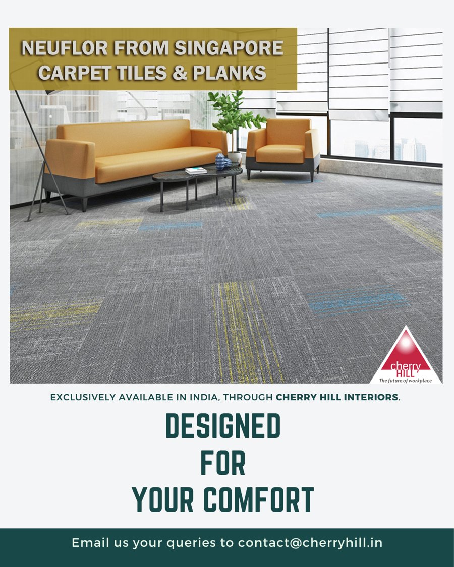 CherryHillDelhi's tweet image. Neuflor is a Singapore based brand. #NEUFLOR has been Introduced and exclusively marketed by Cherry Hill for PAN India supply. he only company in the globe having license from Dupont for using SORONA fibre for manufacturing of carpets.

#furniture #ComfortSpaces #NeuflorCarpet