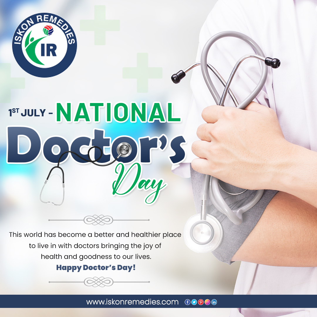 On this Doctors Day, let's express our deepest appreciation for their expertise, empathy, and relentless pursuit of excellence. 

Iskon Remedies Wishes Happy Doctor's Day

#Doctorsday #happydoctorday #savelife #humanity #nationaldoctorsday #july2023 #nobleprofession